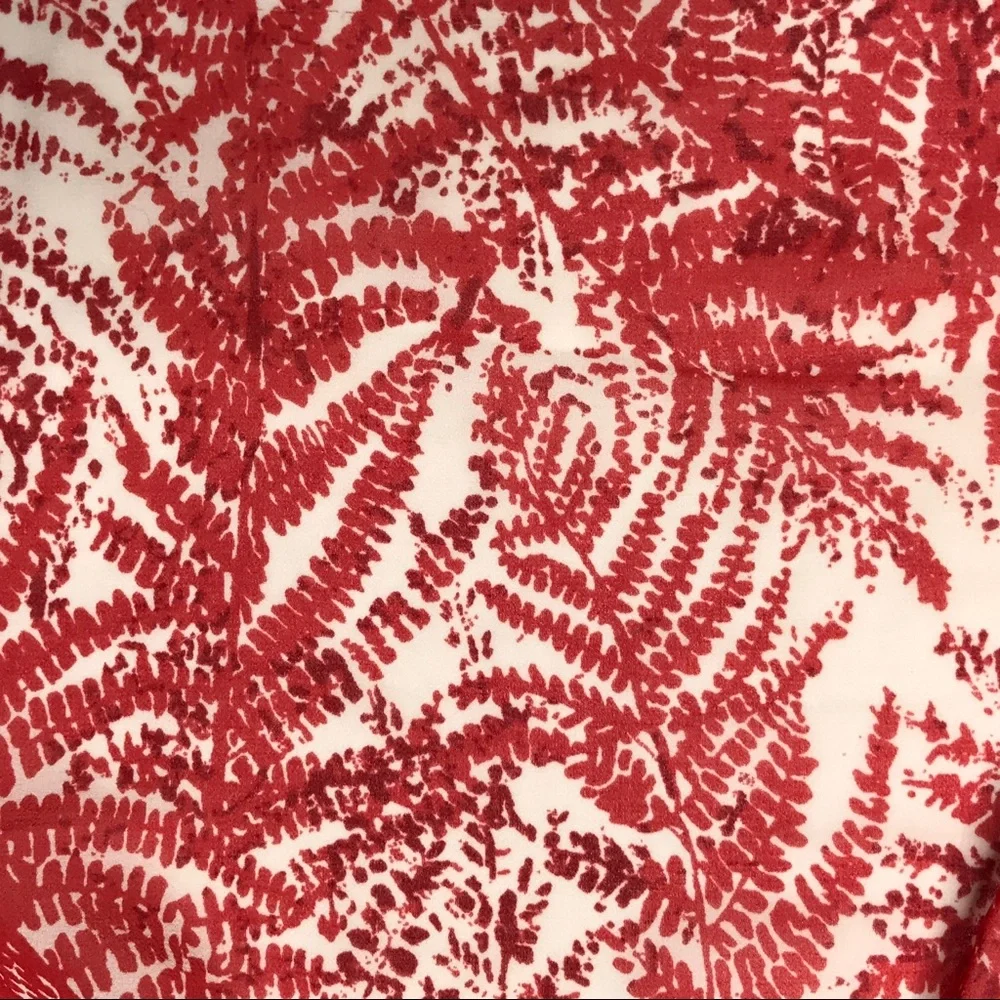 Anthropologie Tiny Red & Cream Beekeeper Crochet & Sequin Top Size XS - Picture 7 of 8